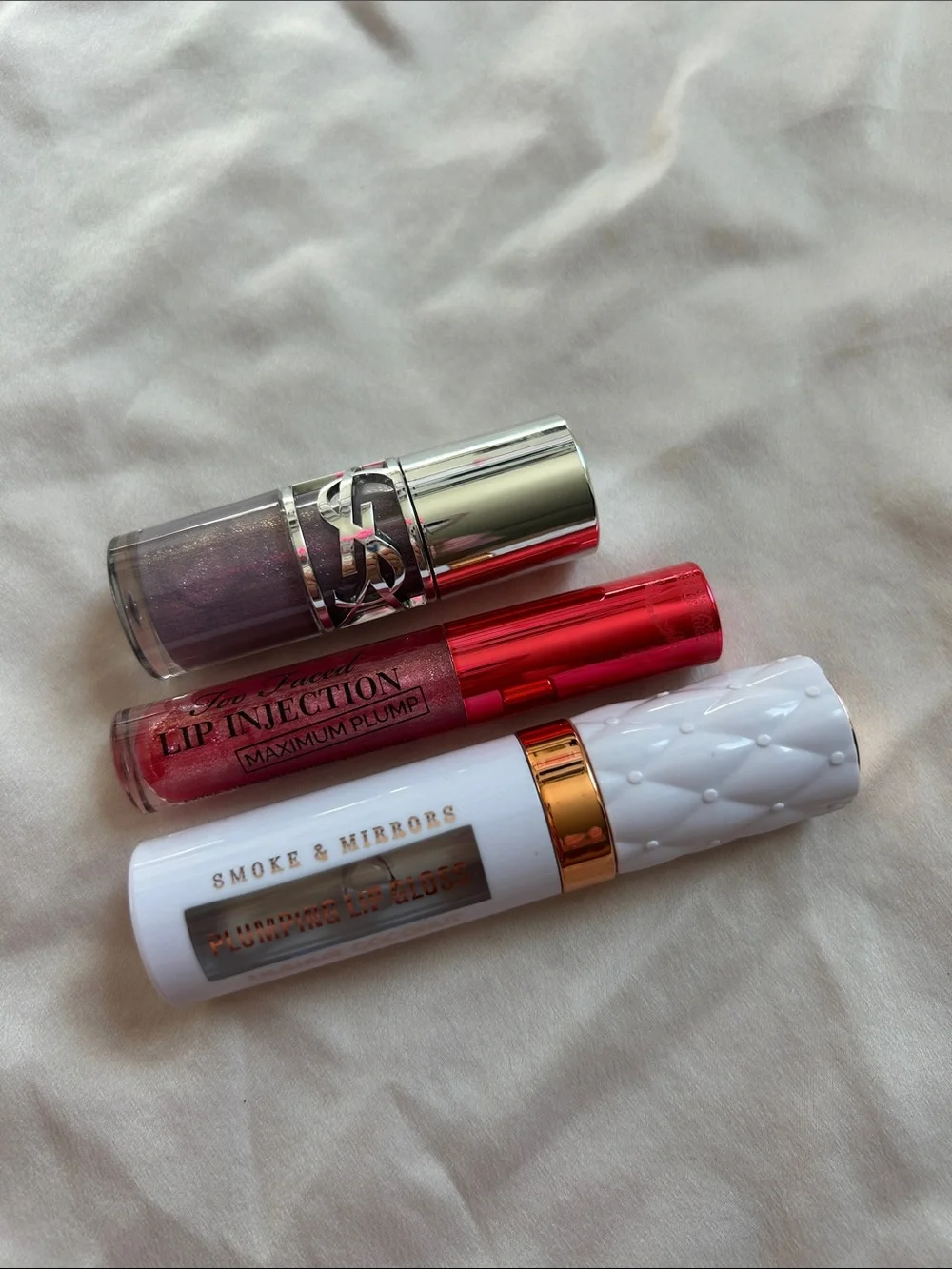 YSL/Too faced/Smoke & mirrors lip plumping 3 pc bundle